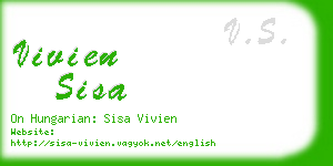 vivien sisa business card